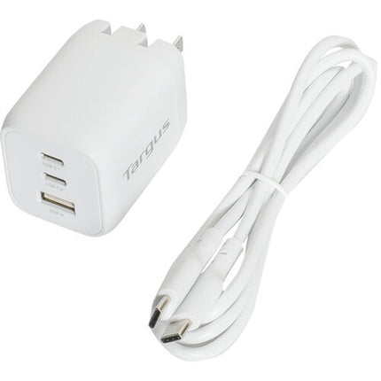 Targus 65W GaN Cargador de Pared USB 3 Puertos con Cable USB-C 3.3'