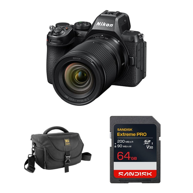 Nikon Z5 II Cámara sin Espejo 24.5MP 24-105mm Bolsa y SD 64GB