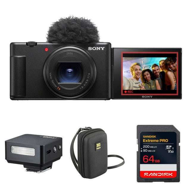 Sony ZV-1 II Cámara Digital 20.1MP 18-50mm F1.8-4 Kit Flash Mini