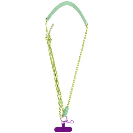 JJC APC Correa de Cuello Ajustable 37.8-47.6" para Cámaras de Acción Morado Verde