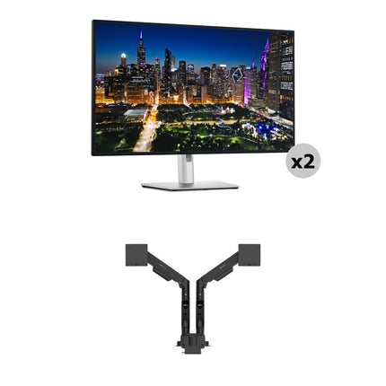 Dell Dual UltraSharp U3225QE 31.5" Monitores 4K HDR 120Hz con Soporte Ergo BenQ