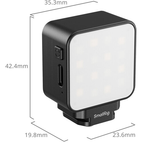 SmallRig LED Fill Light Luz de Relleno 500mAh Control Multifunción USB-C