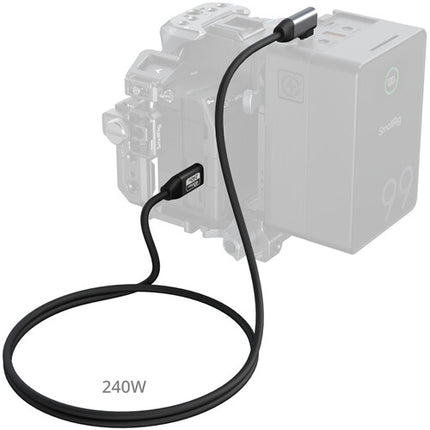 SmallRig Cable USB4 Ángulo Derecho 1 Metro 40 Gb/s 240W PD