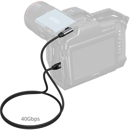 SmallRig Cable USB4 Ángulo Derecho 1 Metro 40 Gb/s 240W PD