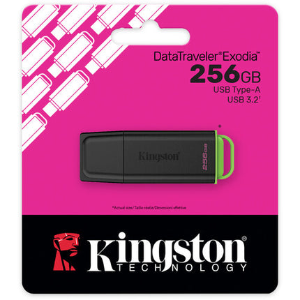 Kingston 256GB DataTraveler Exodia Unidad Flash USB-A 3.2 Gen 1 Verde