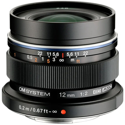 OM SYSTEM M.Zuiko Digital ED 12mm f/2.0 Lente Micro Cuatro Tercios con enfoque manual