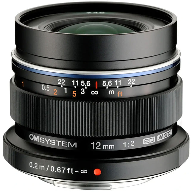 OM SYSTEM M.Zuiko Digital ED 12mm f/2.0 Lente Micro Cuatro Tercios con enfoque manual
