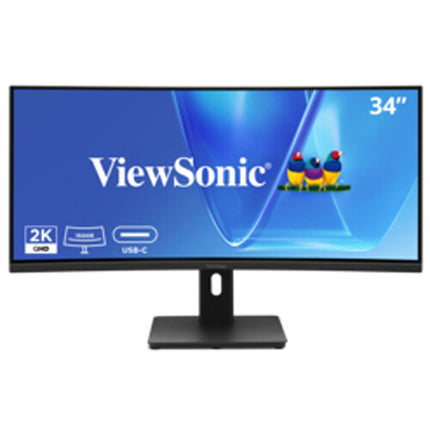 ViewSonic VG3409C Monitor Curvo Ultrawide 34" WQHD 120Hz 1ms VA Panel USB-C 96W