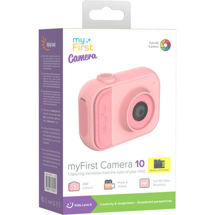 myFirst Kids Mini Cámara Digital 10 Rosa Pantalla 2 Pulgadas 5MP 1080p30