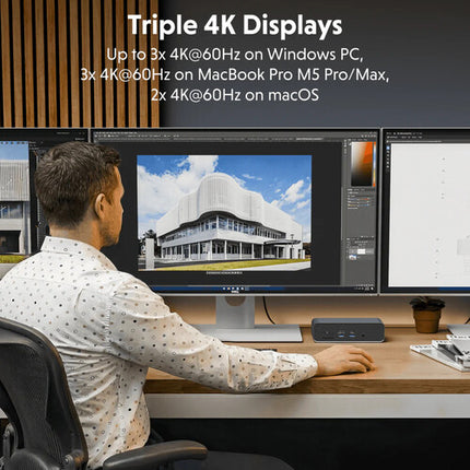 HYPER HyperDrive Next Dock Thunderbolt 5 140W 120Gbps 8K USB-A