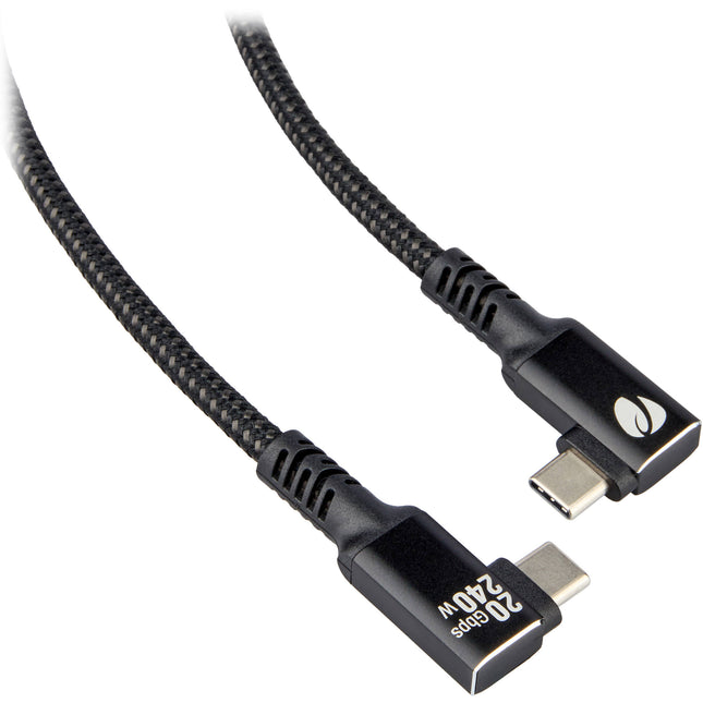 Pearstone Align Series Cable USB4 ángulo derecho 8.5 pulgadas 20 Gb/s 240W