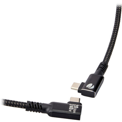 Pearstone Align Series Cable USB4 ángulo derecho 8.5 pulgadas 20 Gb/s 240W