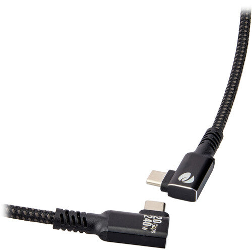 Pearstone Align Series Cable USB4 ángulo derecho 8.5 pulgadas 20 Gb/s 240W