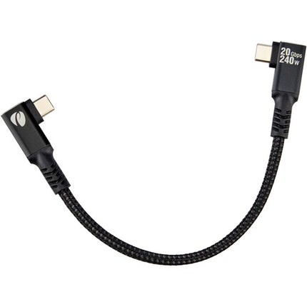 Pearstone Align Series Cable USB4 ángulo derecho 8.5 pulgadas 20 Gb/s 240W