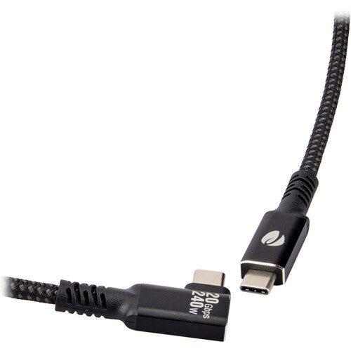 Pearstone Align Series Cable USB4 20 Gb/s USB-C 30 cm ángulo recto