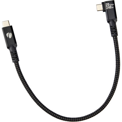 Pearstone Align Series Cable USB4 20 Gb/s USB-C 30 cm ángulo recto