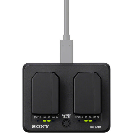 Sony BC-SAD1 Cargador de Baterías para NP-SA100 con carga rápida USB-C