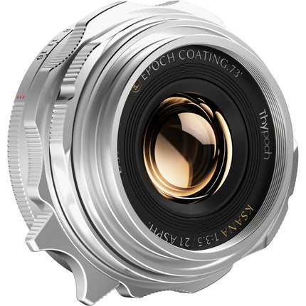Thypoch Ksana 21mm f/3.5 ASPH Lente Gran Angular con Parasol Leica M Plata