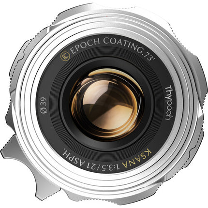 Thypoch Ksana 21mm f/3.5 ASPH Lente Gran Angular con Parasol Leica M Plata