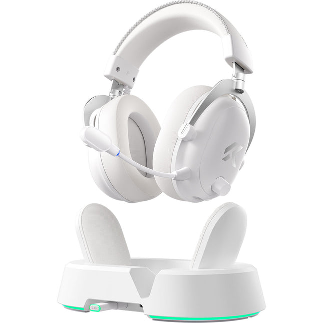 MCHOSE V9 Turbo Auriculares Gaming Inalámbricos 60mm Drivers 7.1 Surround RGB Base Magnética