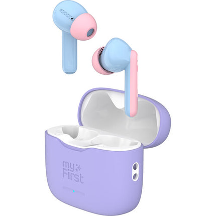 myFirst Carebuds Auriculares Inalámbricos para Niños con Límite 85 dB y Micrófono Integrado