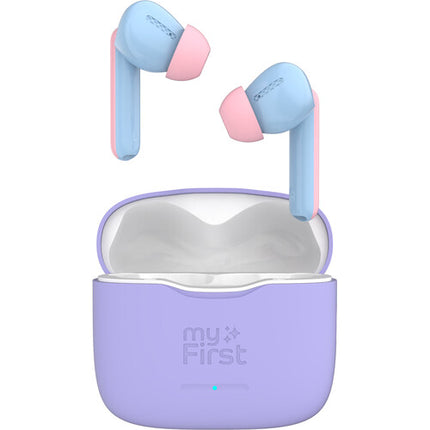 myFirst Carebuds Auriculares Inalámbricos para Niños con Límite 85 dB y Micrófono Integrado