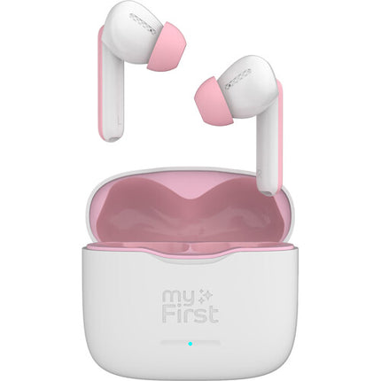 myFirst Carebuds Auriculares Inalámbricos para Niños Blanco 85 dB Modo Transparencia