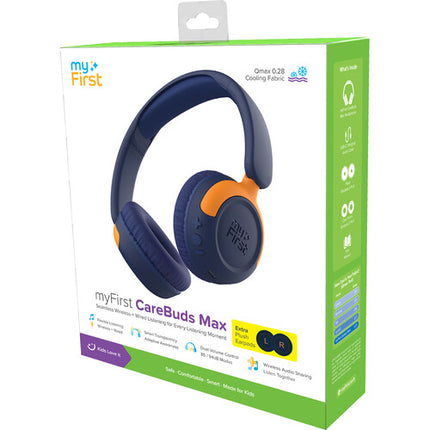 myFirst Carebuds Max Auriculares On-Ear para Niños Batería 52h Azul