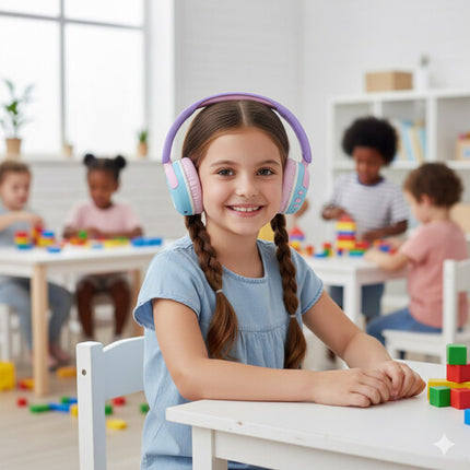 myFirst Carebuds Max Auriculares On-Ear para Niños 52 Horas Batería Rosa