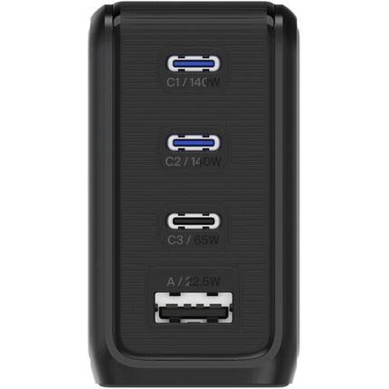 BMX GanSta Cargador USB 140W 4 Puertos con Pantalla LCD Color y Cable USB-C