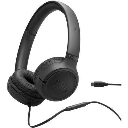 JBL Tune 530C Auriculares On-Ear USB-C Negro 33mm Drivers 24-Bit 96kHz