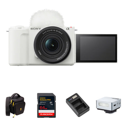 Sony ZV-E10 II Cámara Sin Espejo 26MP 4K60 con Lente 16-50mm y Mini Flash
