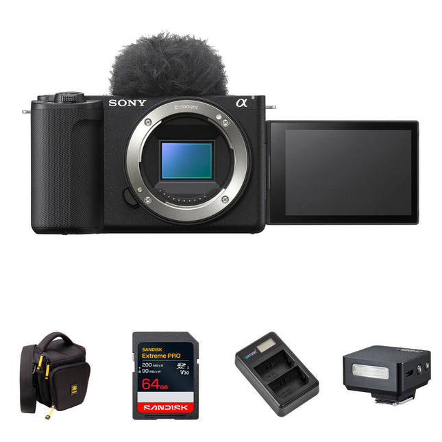 Sony ZV-E10 II Cámara sin Espejo 26MP Video 4K60 Memoria 64GB