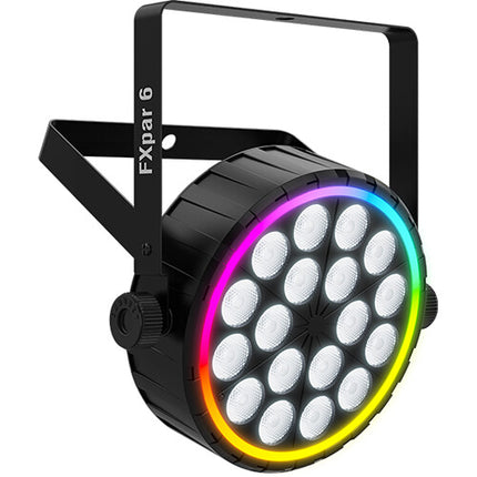CHAUVET DJ FXpar 6 RGBW Luz LED Efecto Wash 3239 Lúmenes 20° Haz con Cable de Alimentación