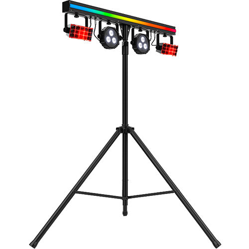 CHAUVET DJ GigBAR 3 ILS Sistema de Iluminación 3 en 1 con Control Remoto y Pedal Inalámbrico