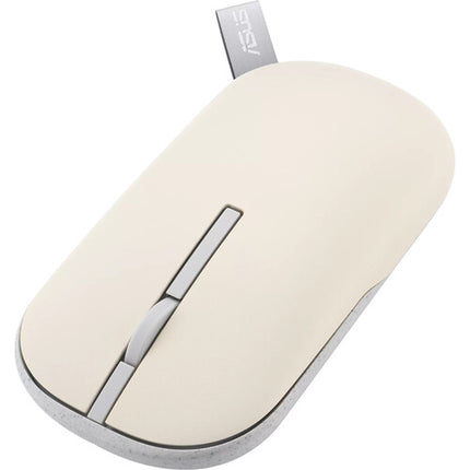 ASUS MD100 Marshmallow Ratón Inalámbrico 1600 dpi Bluetooth 5.0 con Dongle y Batería AA