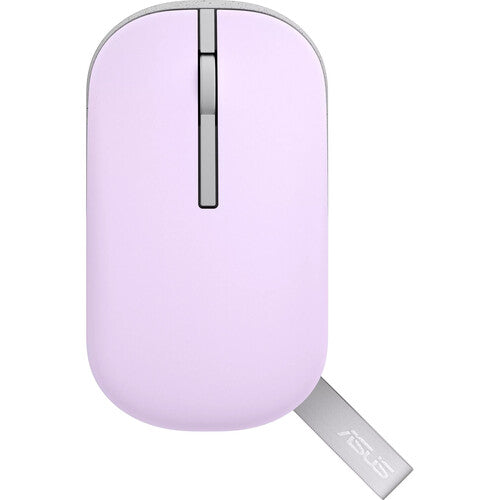 ASUS MD100 Marshmallow Ratón Inalámbrico 1600 dpi Bluetooth 5.0 Lilac Mist Purple