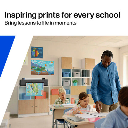 HP DesignJet 24 Pulgadas Impresora Gran Formato Inalámbrica 2400x1200 dpi con Set de Cuatro Tintas