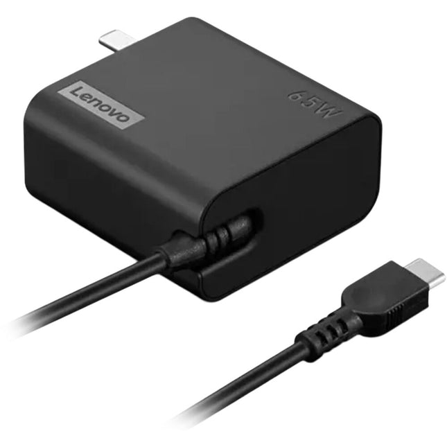 Lenovo 65W Adaptador de Pared USB-C con Cable Integrado 5.6ft PD 3.0