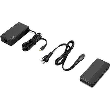 Lenovo 100W USB-C Docking Station para Viaje Salida Dual 4K60 65W Power Passthrough