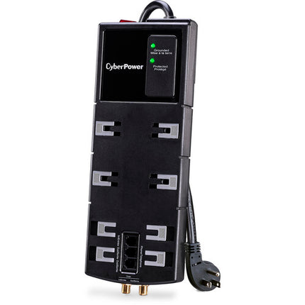 CyberPower protector de sobretensión 8 salidas 4350 julios cable 12 pies negro