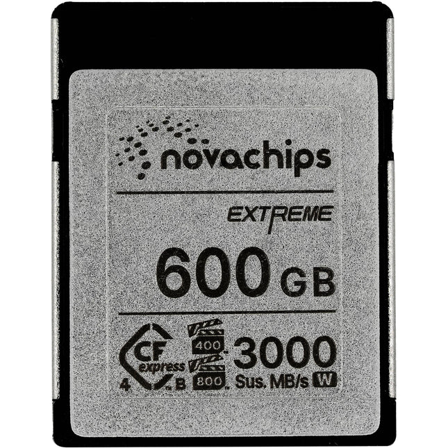 Novachips 600GB CFexpress 4.0 Tipo B Tarjeta de Memoria 3300 MB/s Lectura 3200 MB/s Escritura