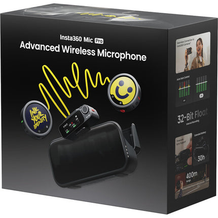 Insta360 Mic Pro Sistema Inalámbrico 2 Personas 2.4 GHz 30h Batería Estuche Carga