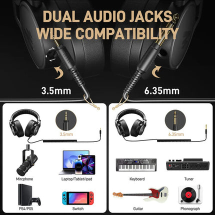 maono MH700 Auriculares Cerrados para Juegos con Driver de 50mm y Cable 3.5mm