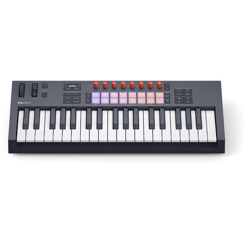 Novation FLkey 2 37 Teclado MIDI USB para FL Studio 37 Teclas 16 Pads 8 Controles