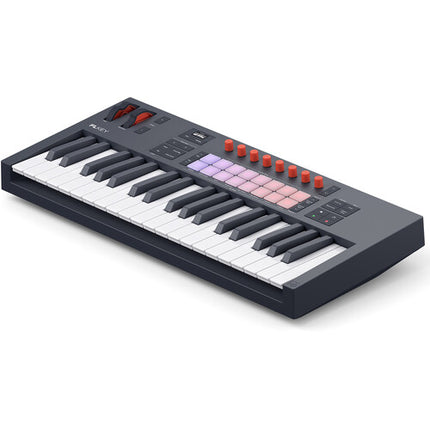 Novation FLkey 2 37 Teclado MIDI USB para FL Studio 37 Teclas 16 Pads 8 Controles