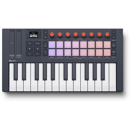 Novation FLkey 2 Mini 25 Controlador MIDI USB 25 Teclas 16 Pads 8 Encoders