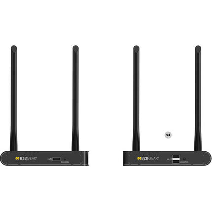 BZBGEAR Air4Kast DCI 4K60 Kit Extensor HDMI Inalámbrico 1 TX 4 RX 164'