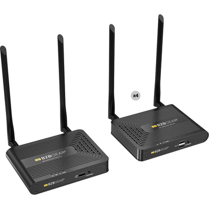 BZBGEAR Air4Kast DCI 4K60 Kit Extensor HDMI Inalámbrico 1 TX 4 RX 164'