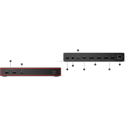 Lenovo ThinkPad USB4 Smart Dock 5500 estación de acoplamiento 100W 8K60 4K144